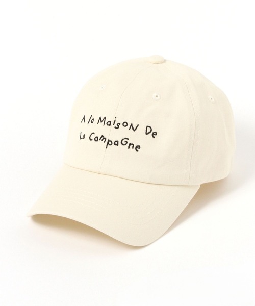 LAKOLE（ラコレ）の「手書き風ロゴキャップ / 631248（キャップ・レディース・オフホワイト/ブラック/ライトグリーン・FREE）」の4枚目の写真