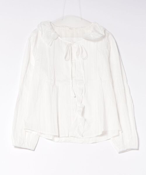 Nia(ニア)の「Nia(ニア)/シアーブラウス(シャツ/ブラウス・レディース・ホワイト・MEDIUM/SMALL/LARGE)」の11枚目の写真
