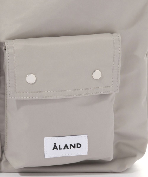 ALAND（エーランド）の「ALAND／ダブルポケットショルダーバッグ（ショルダーバッグ・レディース・グレー/ブラック・FREE）」の4枚目の写真