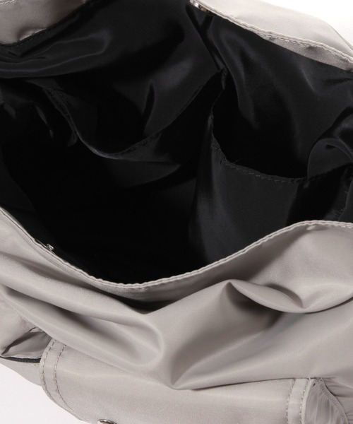 ALAND（エーランド）の「ALAND／ダブルポケットショルダーバッグ（ショルダーバッグ・レディース・グレー/ブラック・FREE）」の5枚目の写真