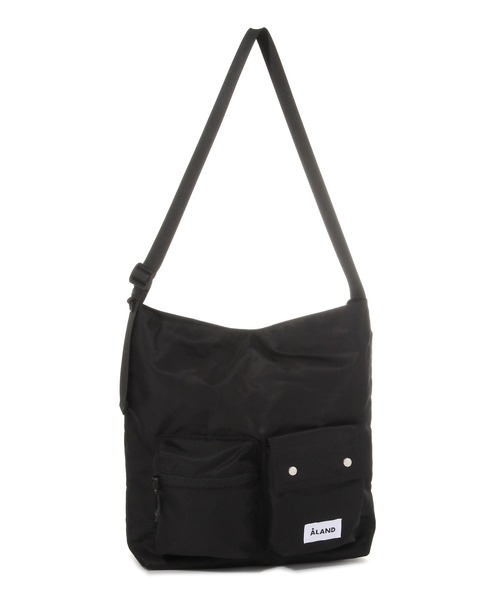 ALAND（エーランド）の「ALAND／ダブルポケットショルダーバッグ（ショルダーバッグ・レディース・グレー/ブラック・FREE）」の8枚目の写真