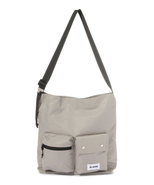 ALAND（エーランド）の「ALAND／ダブルポケットショルダーバッグ（ショルダーバッグ・レディース・グレー/ブラック・FREE）」の18枚目の写真