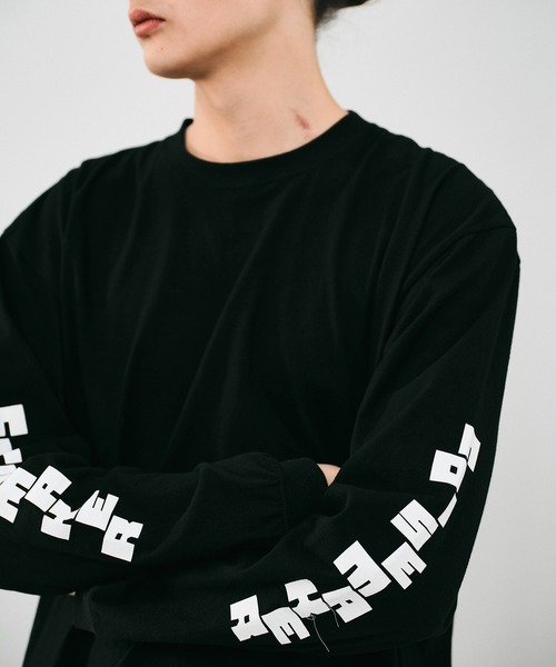 noise makerバックプリント 希少完売品 スリーブロゴプリントロンTEE（Tシャツ/カットソー）｜NOISE MAKER