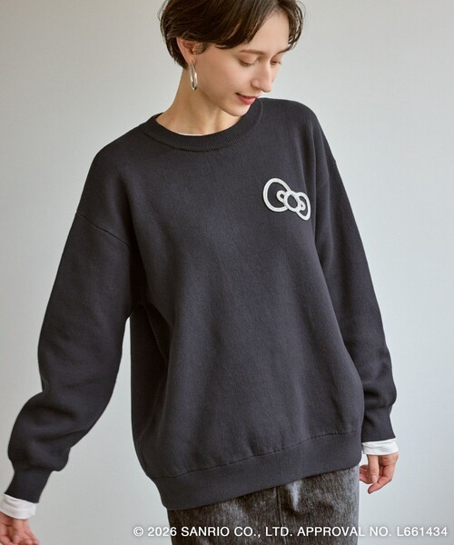 ハローキティコラボ（ハローキティコラボ）の「【ROPE' PICNIC×ハローキティ】ジャガードニットプルオーバー（ニット/セーター・レディース・キナリ/レンガ/グレー・FREE）」の10枚目の写真