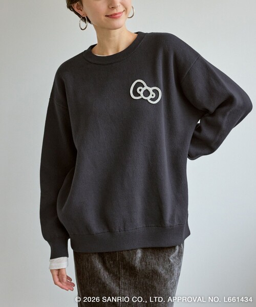 ハローキティコラボ（ハローキティコラボ）の「【ROPE' PICNIC×ハローキティ】ジャガードニットプルオーバー（ニット/セーター・レディース・キナリ/レンガ/グレー・FREE）」の11枚目の写真