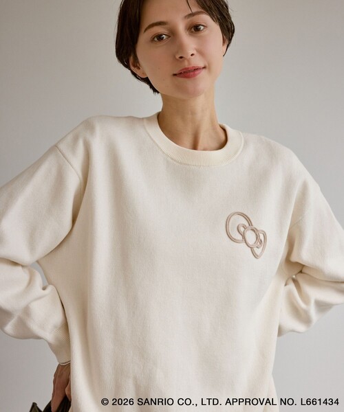 ハローキティコラボ（ハローキティコラボ）の「【ROPE' PICNIC×ハローキティ】ジャガードニットプルオーバー（ニット/セーター・レディース・キナリ/レンガ/グレー・FREE）」の18枚目の写真