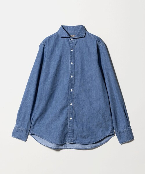 A DAY IN THE LIFE UNITED ARROWS（アデイインザライフユナイテッドアローズ）の「インディゴ ツイル カッタウェイカラーシャツ＜A DAY IN THE LIFE＞（シャツ/ブラウス・メンズ・ロイヤルブルー/ブラック/コバルトブルー・XL/L/M/S）」の9枚目の写真
