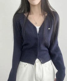 shameless（シェイムレス）の「ワンポイントVネックカーディガン（カーディガン/ボレロ）」