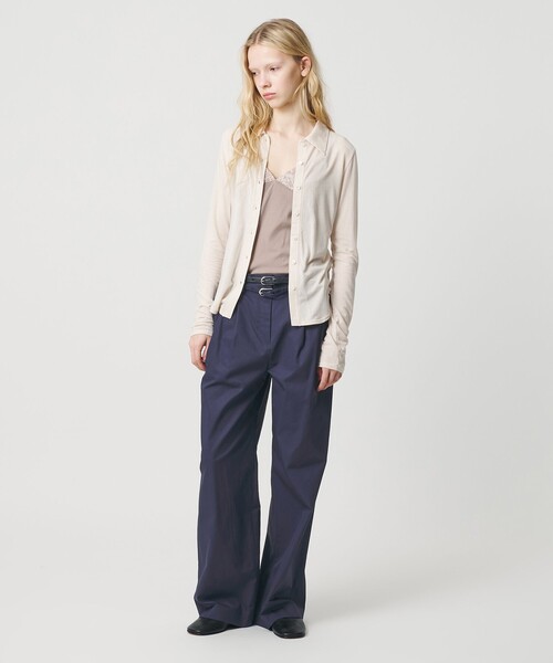 ATTISESSION（アティセッション）の「＜ATTISESSION＞ジャージー シャツ（シャツ/ブラウス・レディース・グレー系/ナチュラル・FREE）」の6枚目の写真