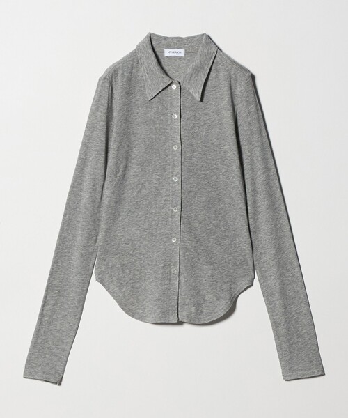 ATTISESSION（アティセッション）の「＜ATTISESSION＞ジャージー シャツ（シャツ/ブラウス・レディース・グレー系/ナチュラル・FREE）」の8枚目の写真