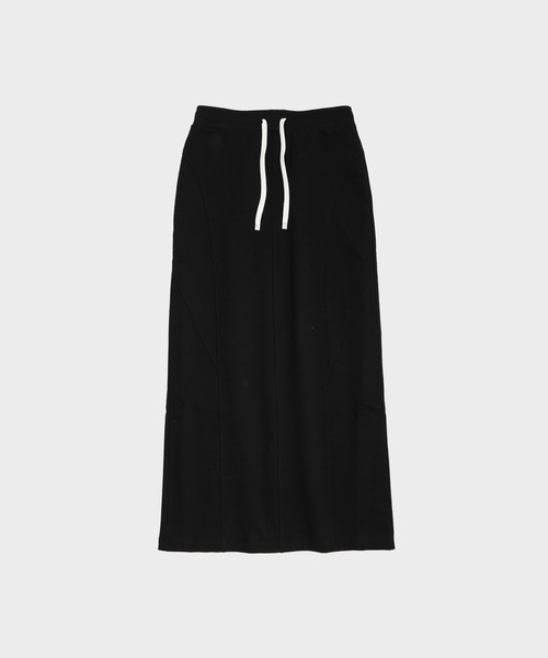 CITY TOKYO（シティトウキョウ）の「【CITY TOKYO/シティートウキョウ】シルケット裏毛ナロースカート（スカート・レディース・グレー/ブラック・2/1）」の14枚目の写真