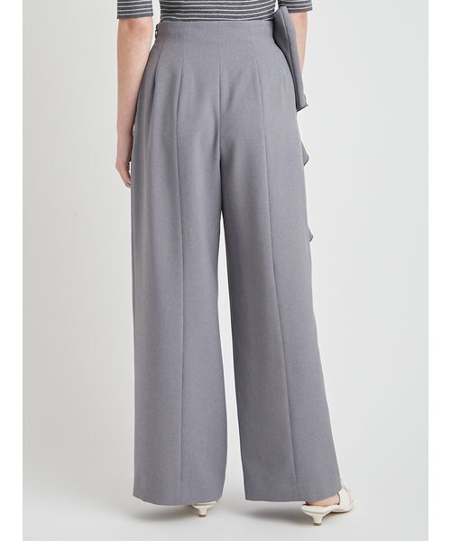 CELFORD(セルフォード)の「【洗える】リボンワイドパンツ(その他パンツ・レディース・アイボリー/グレー/インディゴブルー・36/38)」の8枚目の写真