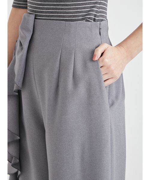 CELFORD(セルフォード)の「【洗える】リボンワイドパンツ(その他パンツ・レディース・アイボリー/グレー/インディゴブルー・36/38)」の10枚目の写真