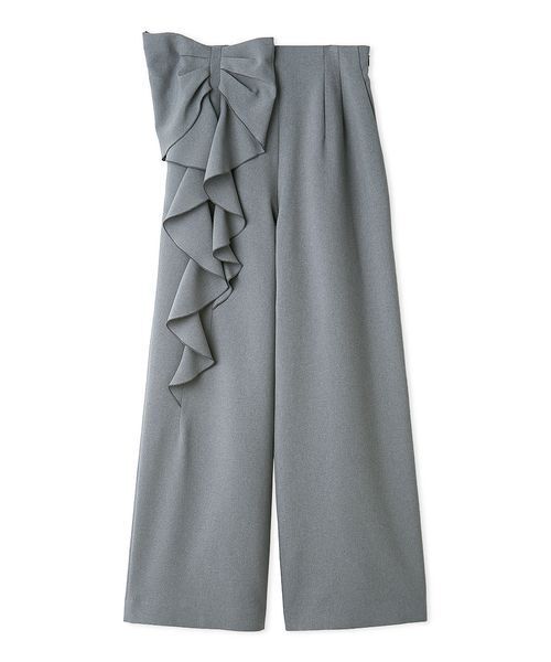 CELFORD(セルフォード)の「【洗える】リボンワイドパンツ(その他パンツ・レディース・アイボリー/グレー/インディゴブルー・36/38)」の13枚目の写真