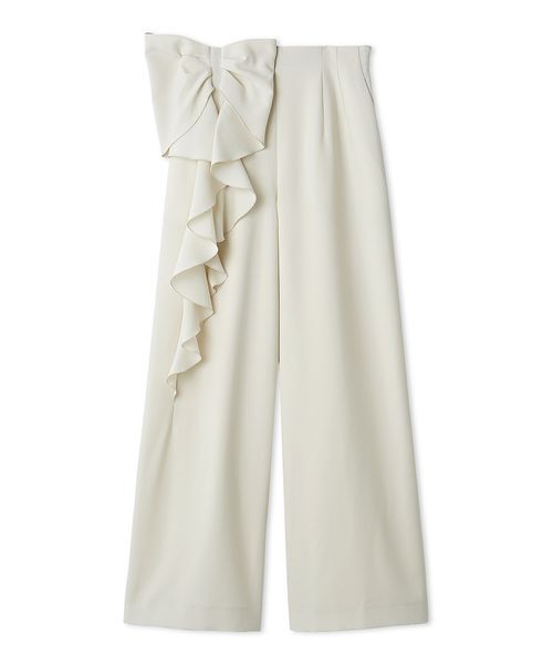 CELFORD(セルフォード)の「【洗える】リボンワイドパンツ(その他パンツ・レディース・アイボリー/グレー/インディゴブルー・36/38)」の14枚目の写真