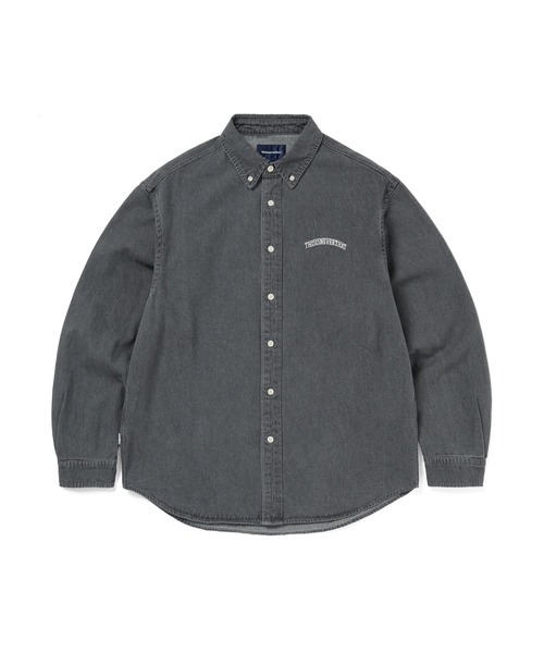 thisisneverthat(ディスイズネバーザット)の「Washed Denim Shirt(シャツ/ブラウス・メンズ・グレー/ダークグレー・L/M/S/XL)」の2枚目の写真
