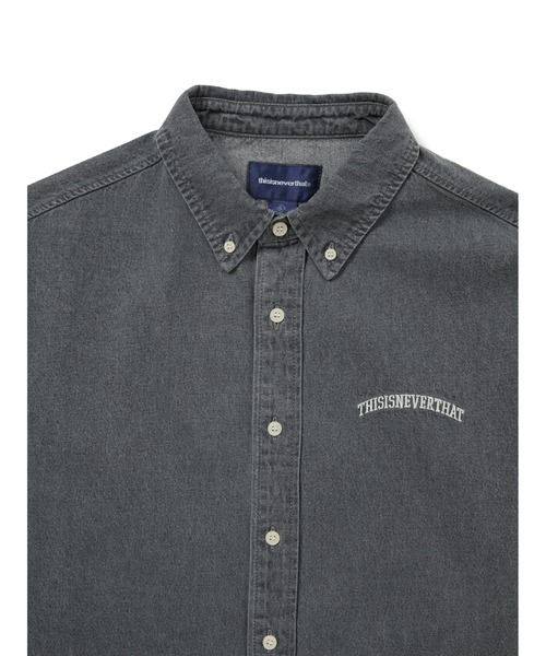thisisneverthat(ディスイズネバーザット)の「Washed Denim Shirt(シャツ/ブラウス・メンズ・グレー/ダークグレー・L/M/S/XL)」の4枚目の写真