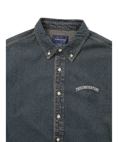 thisisneverthat(ディスイズネバーザット)の「Washed Denim Shirt(シャツ/ブラウス・メンズ・グレー/ダークグレー・L/M/S/XL)」の6枚目の写真