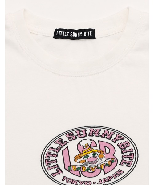Little sunny bite(リトルサニーバイト)の「【8】【Little sunny bite 】Pierrot mini long tee(Tシャツ/カットソー・レディース・ブルー/ホワイト・FREE)」の6枚目の写真