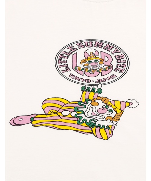 Little sunny bite(リトルサニーバイト)の「【8】【Little sunny bite 】Pierrot mini long tee(Tシャツ/カットソー・レディース・ブルー/ホワイト・FREE)」の7枚目の写真