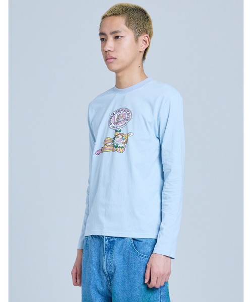 Little sunny bite(リトルサニーバイト)の「【8】【Little sunny bite 】Pierrot mini long tee(Tシャツ/カットソー・レディース・ブルー/ホワイト・FREE)」の13枚目の写真