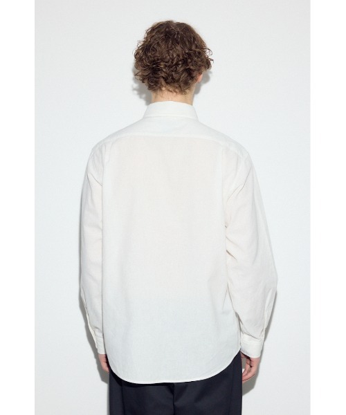 AZUL by moussy(アズールバイマウジー)の「【吸湿速乾、接触冷感】フレンチリネンCOOLMAXストライプシャツ 春服 夏服 秋服 羽織 冷房対策(シャツ/ブラウス・メンズ・ピンク系その他/グレー系その他/サックスブルー/ホワイト・MEDIUM/LARGE/X-LARGE)」の17枚目の写真