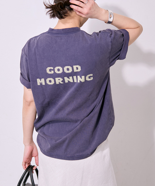 HANDTEX(ハンドテックス)の「別注【HANDTEX/ハンドテックス】プリントTEE(Tシャツ/カットソー・レディース・ブラック系その他/ブラック/ネイビー/ホワイト・FREE)」の13枚目の写真