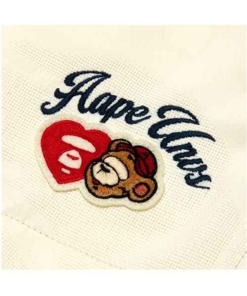 AAPE BY A BATHING APE（エーエイプバイアベイシングエイプ）の「AAPE MAIN WOVEN SHORTS（その他パンツ・レディース・アイボリー/ライトピンク・X-SMALL/XX-SMALL/SMALL）」の4枚目の写真