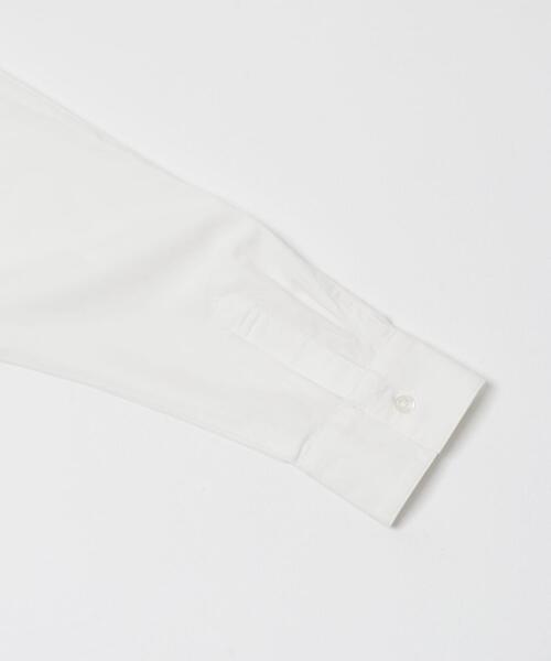 FORK&SPOON（フォークアンドスプーン）の「FORK&SPOON　ギボシコクーンロングスリーブシャツ（シャツ/ブラウス・レディース・ブルー系その他/ブラック系その他/オフホワイト・1）」の4枚目の写真