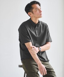 green label relaxing（グリーンレーベルリラクシング）の「ドライ サッカー ボタンダウン 半袖 ポロシャツ -吸水速乾-（ポロシャツ）」