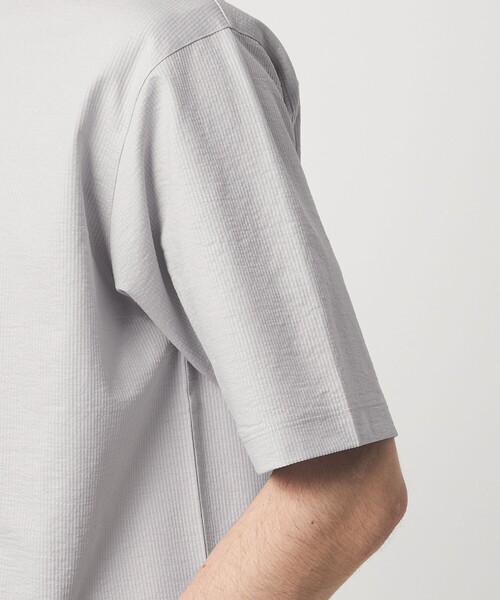 green label relaxing（グリーンレーベルリラクシング）の「ドライ サッカー ボタンダウン 半袖 ポロシャツ -吸水速乾-（ポロシャツ・メンズ・ダークグレー/ライトグレー/ネイビー・M/S/XXL/XL/L）」の11枚目の写真