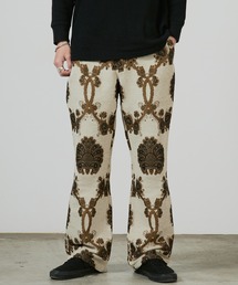 superNova. Flare fit utility trouser - Velvet jacquard / SN-492A,SN-492B