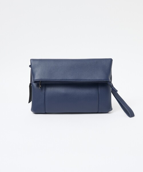 ABAHOUSE les essentiels(アバハウスレエッセンシャル アバハウス エッセンシャル)の「【ABAHOUSE les essentiels】定番2wayショルダー / スプリットレザー/シュリンク/ショルダーバッグ/クラッチバッグ(ショルダーバッグ・メンズ・ネイビー/ブラック/グレー・フリー)」の15枚目の写真