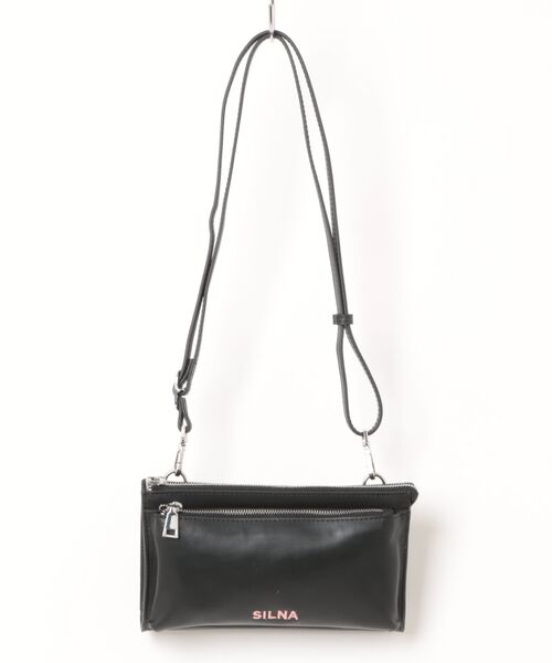 シルナミコロ　ブラック ショルダーバッグ SILNA SILNA minacolo｜シルナミナコロのショルダーバッグ（ブラック/黒色系