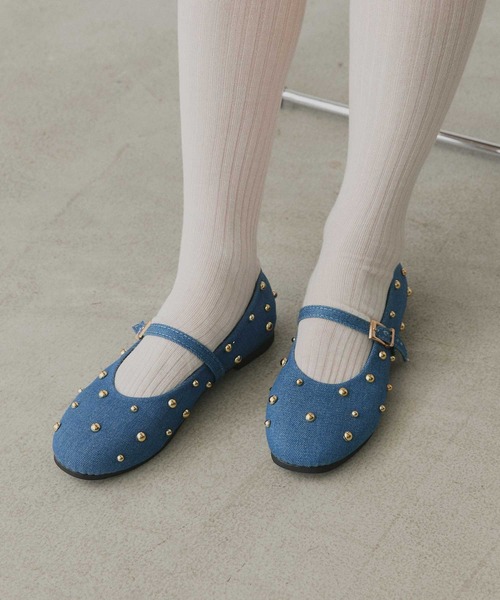 ad thie(アドティエ)の「スタッズ デザイン メリージェーン パンプス(パンプス・レディース・ブルー/ブラウン・LARGE/MEDIUM)」の10枚目の写真