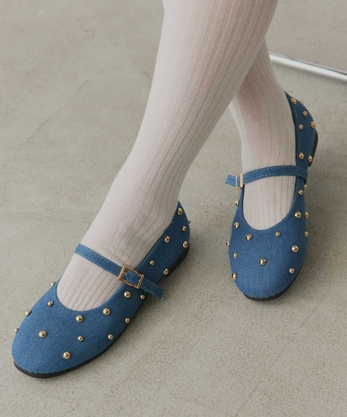 ad thie(アドティエ)の「スタッズ デザイン メリージェーン パンプス(パンプス・レディース・ブルー/ブラウン・LARGE/MEDIUM)」の11枚目の写真
