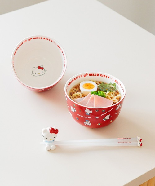 Me%（ミィパーセント）の「【HELLO KITTY】おはし　641554（食器・レディース・レッド/ブラック・FREE）」の6枚目の写真