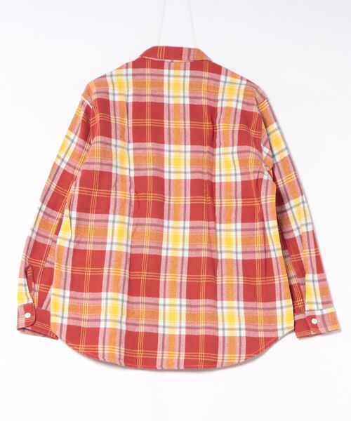 HOLLYWOOD RANCH MARKET（ハリウッドランチマーケット）の「スプリングネルチェック ワークシャツ（シャツ/ブラウス・メンズ・レッド/グリーン/ブラック・M/L/XL/S）」の15枚目の写真