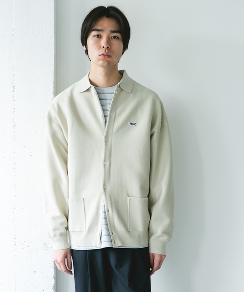 PENNEYS（ぺニーズ）の「『別注』PENNEYS×DOORS　THE FOX シャツカーディガン（カーディガン/ボレロ・メンズ・チャコールグレー/アイボリー/ネイビー/イエロー・MEDIUM/LARGE）」の6枚目の写真