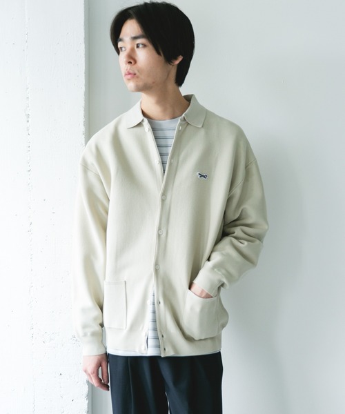 PENNEYS（ぺニーズ）の「『別注』PENNEYS×DOORS　THE FOX シャツカーディガン（カーディガン/ボレロ・メンズ・チャコールグレー/アイボリー/ネイビー/イエロー・MEDIUM/LARGE）」の7枚目の写真