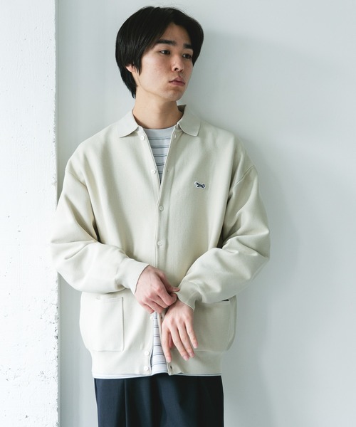 PENNEYS（ぺニーズ）の「『別注』PENNEYS×DOORS　THE FOX シャツカーディガン（カーディガン/ボレロ・メンズ・チャコールグレー/アイボリー/ネイビー/イエロー・MEDIUM/LARGE）」の8枚目の写真