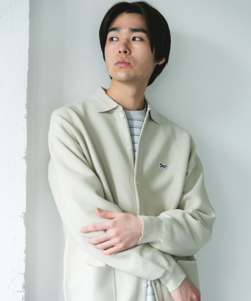 PENNEYS（ぺニーズ）の「『別注』PENNEYS×DOORS　THE FOX シャツカーディガン（カーディガン/ボレロ・メンズ・チャコールグレー/アイボリー/ネイビー/イエロー・MEDIUM/LARGE）」の9枚目の写真