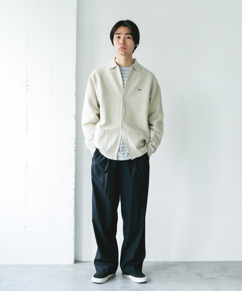 PENNEYS（ぺニーズ）の「『別注』PENNEYS×DOORS　THE FOX シャツカーディガン（カーディガン/ボレロ・メンズ・チャコールグレー/アイボリー/ネイビー/イエロー・MEDIUM/LARGE）」の11枚目の写真