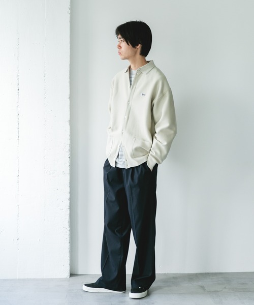 PENNEYS（ぺニーズ）の「『別注』PENNEYS×DOORS　THE FOX シャツカーディガン（カーディガン/ボレロ・メンズ・チャコールグレー/アイボリー/ネイビー/イエロー・MEDIUM/LARGE）」の12枚目の写真