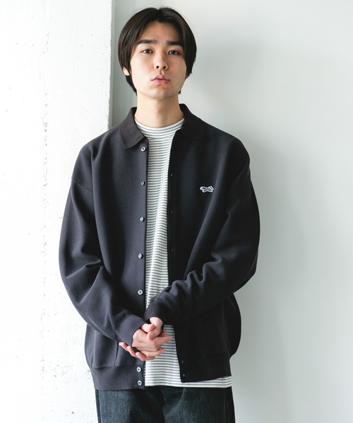 PENNEYS（ぺニーズ）の「『別注』PENNEYS×DOORS　THE FOX シャツカーディガン（カーディガン/ボレロ・メンズ・チャコールグレー/アイボリー/ネイビー/イエロー・MEDIUM/LARGE）」の13枚目の写真