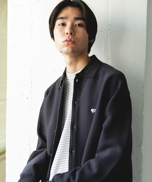 PENNEYS（ぺニーズ）の「『別注』PENNEYS×DOORS　THE FOX シャツカーディガン（カーディガン/ボレロ・メンズ・チャコールグレー/アイボリー/ネイビー/イエロー・MEDIUM/LARGE）」の14枚目の写真