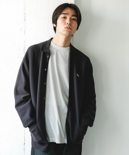 PENNEYS（ぺニーズ）の「『別注』PENNEYS×DOORS　THE FOX シャツカーディガン（カーディガン/ボレロ・メンズ・チャコールグレー/アイボリー/ネイビー/イエロー・MEDIUM/LARGE）」の15枚目の写真