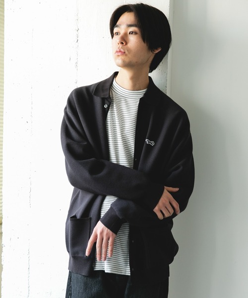 PENNEYS（ぺニーズ）の「『別注』PENNEYS×DOORS　THE FOX シャツカーディガン（カーディガン/ボレロ・メンズ・チャコールグレー/アイボリー/ネイビー/イエロー・MEDIUM/LARGE）」の16枚目の写真