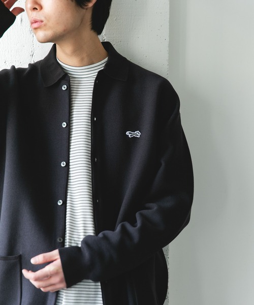 PENNEYS（ぺニーズ）の「『別注』PENNEYS×DOORS　THE FOX シャツカーディガン（カーディガン/ボレロ・メンズ・チャコールグレー/アイボリー/ネイビー/イエロー・MEDIUM/LARGE）」の17枚目の写真