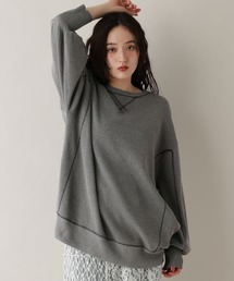 RAGEBLUE | スウェットライクルーズニットチュニック(Tシャツ/カットソー)